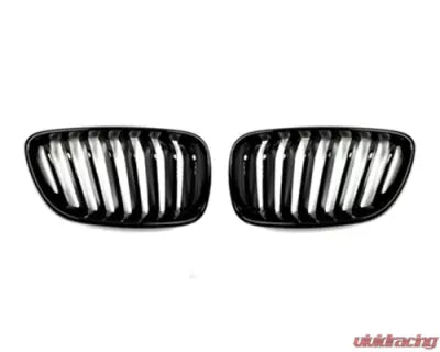 AutoTecknic Glazing Black Front Grilles BMW F22 2-Series 14-20