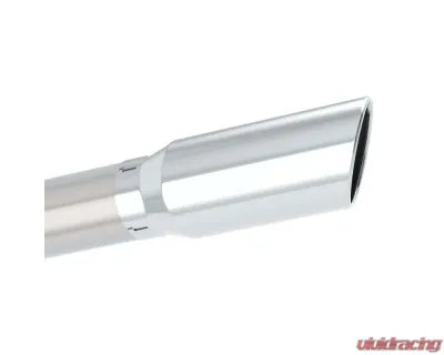 Borla Tip 4in Inlet/ 5in Outlet Single Round Rolled Angle-Cut With Clamp