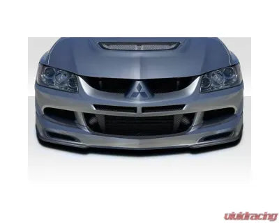 2003-2005 Mitsubishi Lancer Evolution 8 9 Duraflex Racer X Front Lip Spoiler Air Dam - 1 Piece